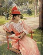 William Merritt Chase Park in the afternoon Spain oil painting artist